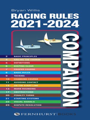 cover image of Racing Rules Companion 2021-2024